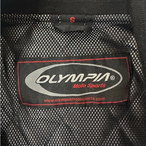 Olympia Moto Sports Jacket Black Full Zip Motorcycle Riding Ladies Small - Picture 2 of 8